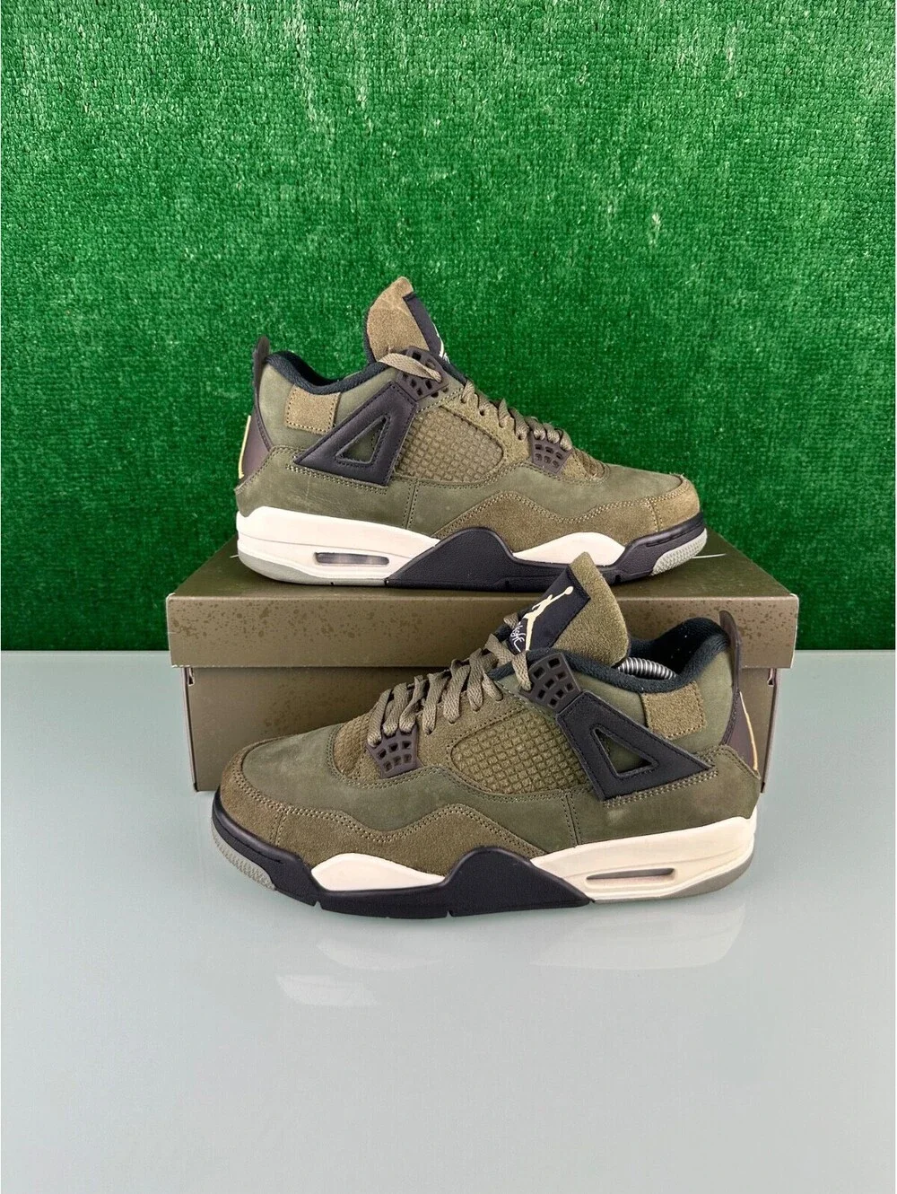 Size 9.5 - Jordan 4 SE Retro Low Craft - Olive (CLEAN!)